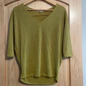 Olive green top